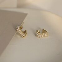 [925銀針]氣質小巧珍珠耳環