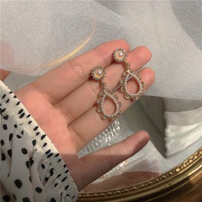 [925銀針]復古珍珠耳環耳釘