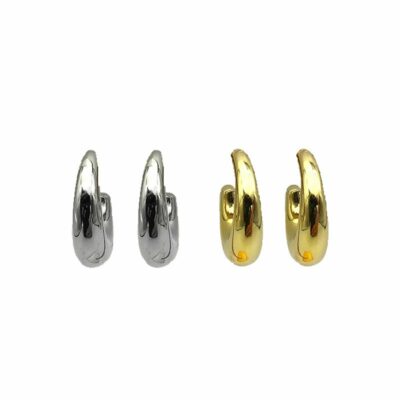 [925銀針]金屬珍珠韓式耳環