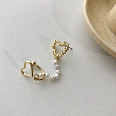 [925銀針]一體式珍珠耳骨夾式耳釘
