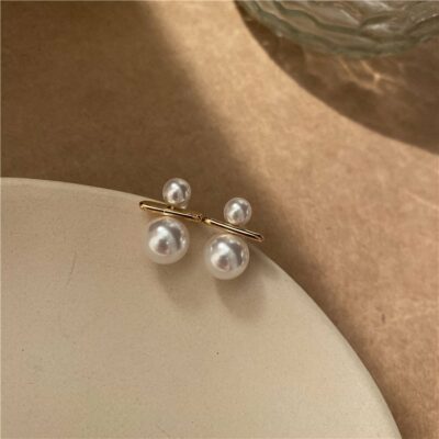 [925銀針]大小珍珠耳釘耳環