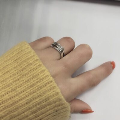 [925純銀]復古多層纏繞不規則戒指