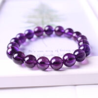 [紫水晶]烏拉圭濃紫色品質手鍊 - 一等, 6.5mm