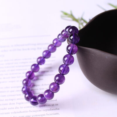 [紫水晶]烏拉圭濃紫色品質手鍊