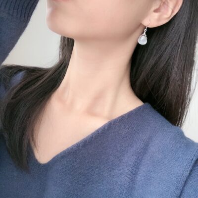 [925純銀]復古貓眼石耳環