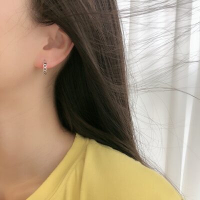 [925純銀]復古簡約鏈條耳扣