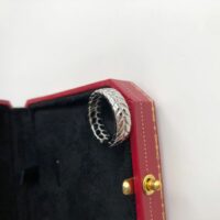 [925純銀]開口設計橄欖枝紋路戒指指環 - 銀色