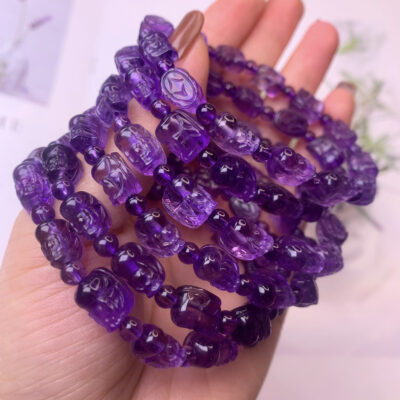 [紫水晶]單圈貔貅DIY手鍊