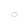 [925純銀]小眾微鑲鋯石戒指 - JT413白金色【16號/可調節】, 開口可調節