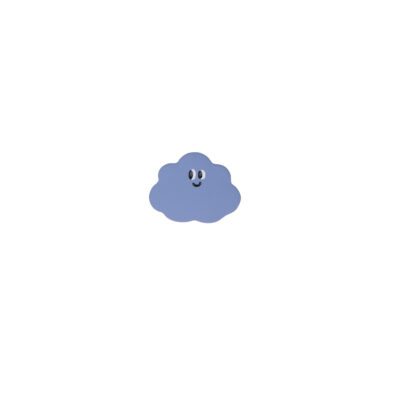 [鋼針]可愛雲朵滴油耳釘