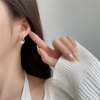 [925銀針]甜美珍珠耳環