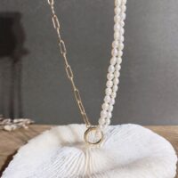 [🇰🇷韓.代工]鋯石珍珠項鏈合集 - 双层淡水珍珠拼接项链