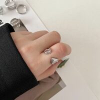 [🇰🇷韓.代工]韓國代購同款戒指合集 - L款 电镀24K保色白金