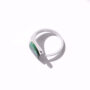 [316L鈦鋼]綠松石開口食指戒 - 钢色戒指开口可调节, 6号