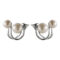 [925純銀]後掛式珍珠耳環 - 银色, 925银