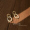 [925銀針]橢圓異形珍珠耳環 - 1469高品质珍珠