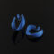 [蚊香盤]銅--克萊因藍圈圈耳環 - 无耳洞。蚊香盘耳夹。G214