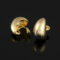 [蚊香盤]銅--歐美金屬水滴耳環 - 无耳洞。蚊香盘耳夹。金色。G410