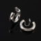 [蚊香盤]銅--金屬風圈圈蚊香盤耳夾 - 无耳洞。蚊香盘耳夹。银白色（2.5cm直径）A102