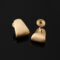 [蚊香盤]銅--幾何款簡約耳飾 - 无耳洞。蚊香盘耳夹。B308