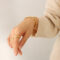 [316L鈦鋼]豬鼻粗鏈條項鏈手鏈戒指套裝 - E063-金色手链-16+4cm