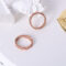 [316L鈦鋼]冷淡側身鏈個性戒指 - A030 玫瑰金戒指宽3mm, 5号