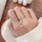 [鍍銀]小眾珠珠設計感戒指 - 376 珠珠（6号开）, 开口可调节