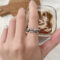 [鍍銀]高級個性骷髏頭戒指 - 175 骷髅（7号开）, 开口可调节