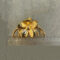 復古金屬玫瑰鯊魚夾EQN-1931 - 金色冷淡风花朵抓夹