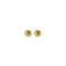 [925純銀]幾何圓形質感耳釘 - EA652【18K金色/大号】, 925银