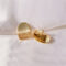 [蚊香盤]銅-法式復古磨砂耳環 - 无耳洞。三角软垫耳夹