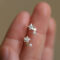 [925純銀]可愛星星珍珠耳環YC6599E - 星星耳钉-白金色, 925银