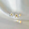 [925純銀]小雛菊花朵耳環YC6580E - 花朵耳钉, 足银
