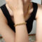 [316L鈦鋼]粗鏈麻花首飾套裝E348 - E348-金色手链 +18cm