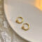 [925純銀]鑲鉆小釘子耳環YC6926E - 钉子耳扣-黄金色, 925银