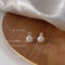 [925銀針]淡水珍珠微鑲鋯石耳環A205 - A205淡水珍珠