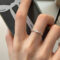 [925純銀]小眾極簡風簡約戒指YC4274R - 缠绕戒指-银色, 开口可调节
