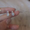 [925純銀]珍珠水滴形耳釘YC7257E - 白金色, 925银