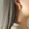[316L鈦鋼]法式珍珠C形耳環F659 - F659-金色耳环
