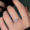 [925純銀]小眾愛心鋯石戒指YC4579R - 爱心戒指-银色, #14号【可调节13-15号】