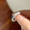 [925純銀]輕奢珍珠鑲鉆戒指YC4321R - 珍珠戒指-白金色, #12号【可调节11-13号】