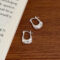 [925純銀]不規則肌理感耳圈YC7007E - 肌理感耳扣-银色, 925银