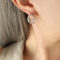[316L鈦鋼]氣質豬鼻子耳環F662 - F662-钢色耳环