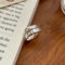 [925純銀]設計雙層鏤空戒指YC4457R - 肌理感双层戒指