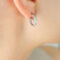 [316L鈦鋼]百搭金屬風耳釘 - F707-钢色耳环