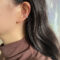 [銅]單隻-個性彎曲波浪螺旋耳骨夾 - 一只波浪耳夹, 铜（白金色）
