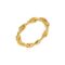 [銅]重工線條纏繞戒指 - 白金色编织戒指（黄金色）, 开口可调节
