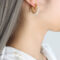 [316L鈦鋼]法式珍珠C形耳環F763 - F763-金色耳环