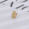 [銅]單隻-幾何線條排鉆耳骨夾 - 一只黄金色锆石三层耳夹, 铜