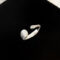 [925純銀]冷淡風拉絲鋯石戒指YC4589R - 拉丝锆石戒指-银色, #12号【可调节11-13号】
